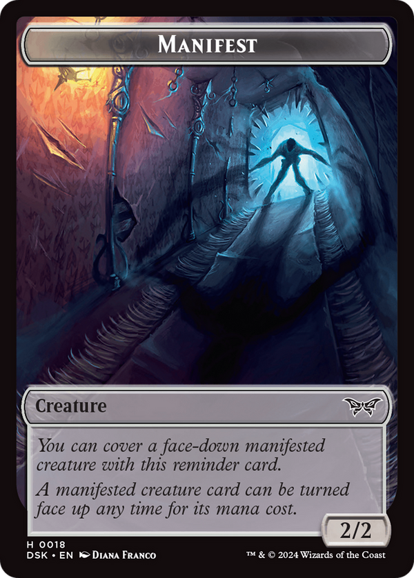 Manifest (TDSK-018) - Duskmourn: House of Horror Tokens Foil