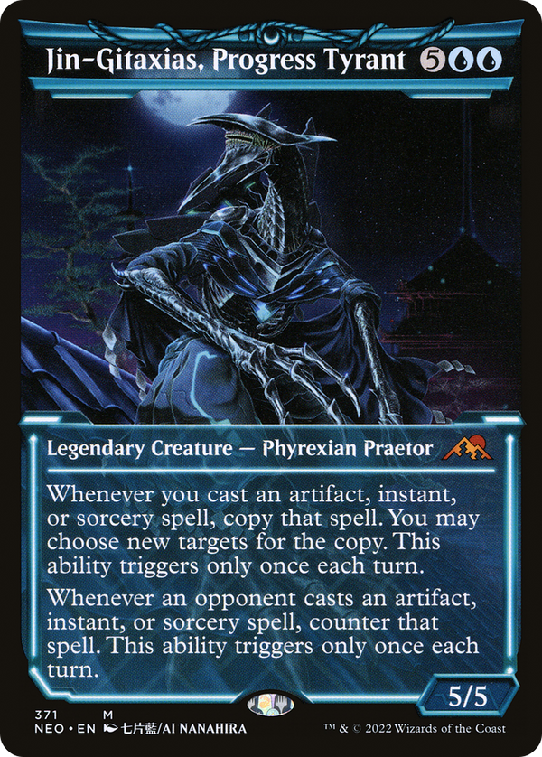 Jin-Gitaxias, Progress Tyrant (Showcase Soft Glow) [Kamigawa: Neon Dynasty]