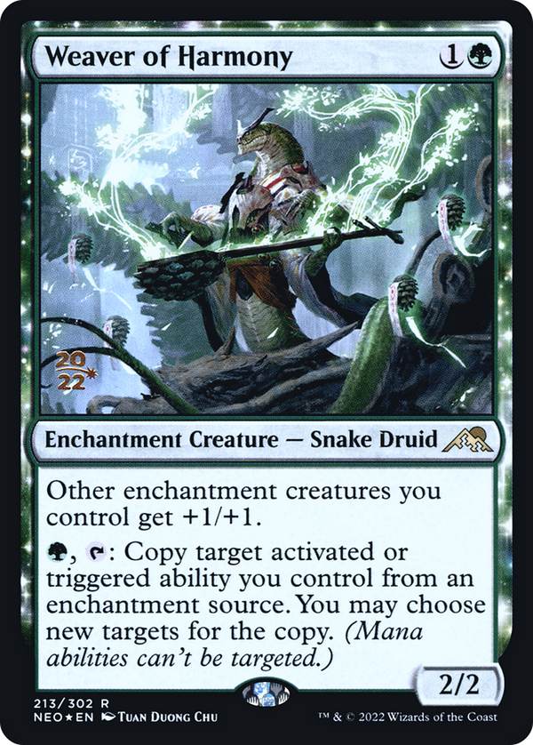 Weaver of Harmony [Kamigawa: Neon Dynasty Prerelease Promos]