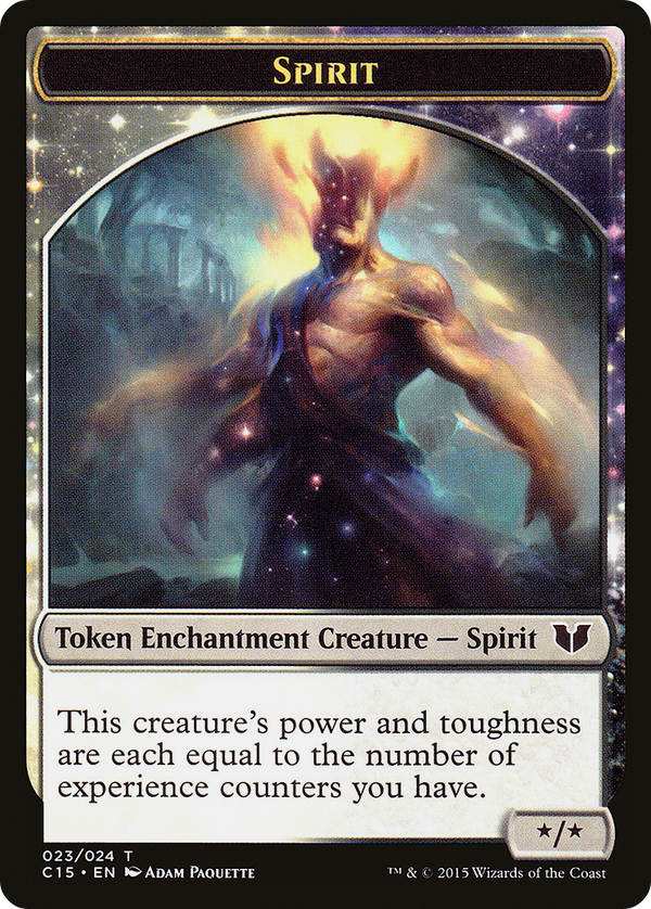Spirit (023) // Cat Double-Sided Token [Commander 2015 Tokens]