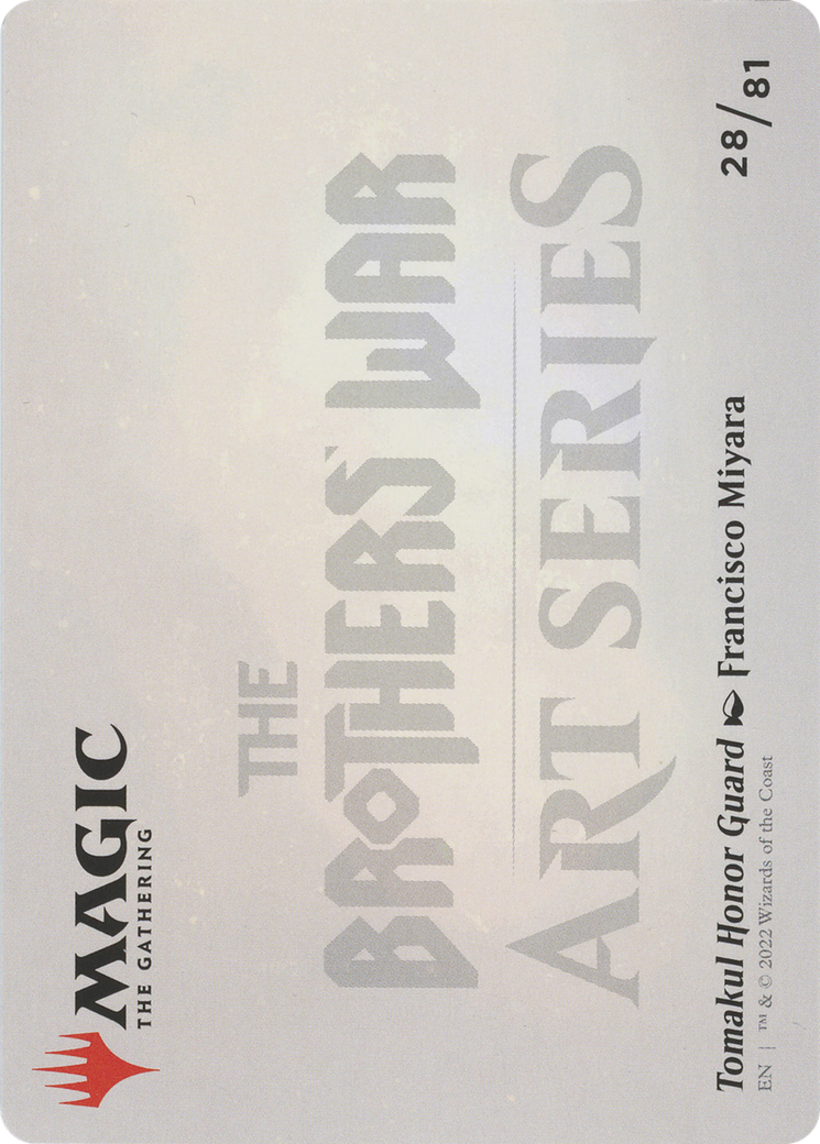 Tomakul Honor Guard // Tomakul Honor Guard (ABRO-028) - The Brothers' War Art Series (Borderless) Foil
