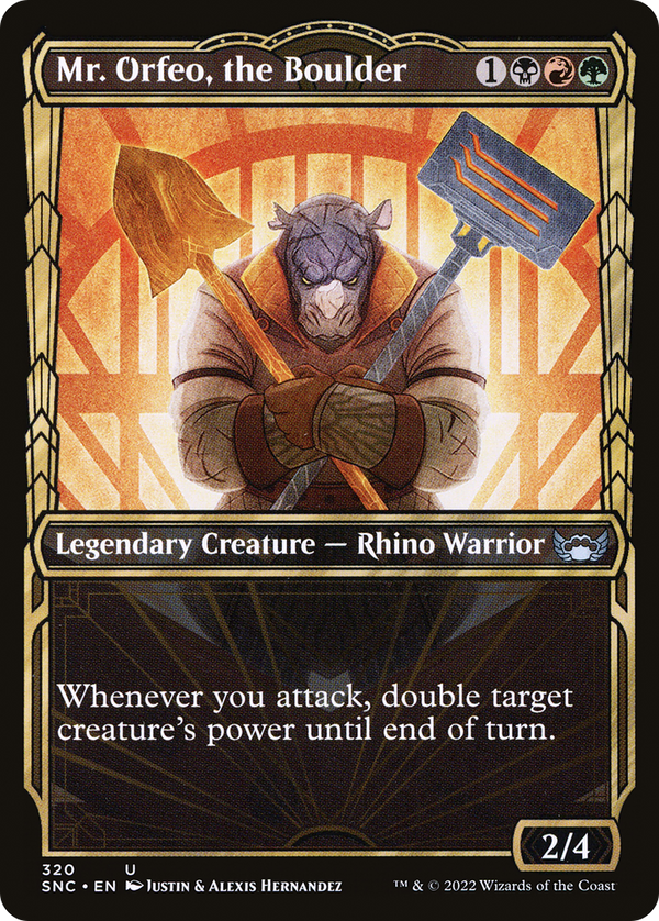 Mr. Orfeo, the Boulder (Showcase Golden Age) [Streets of New Capenna]
