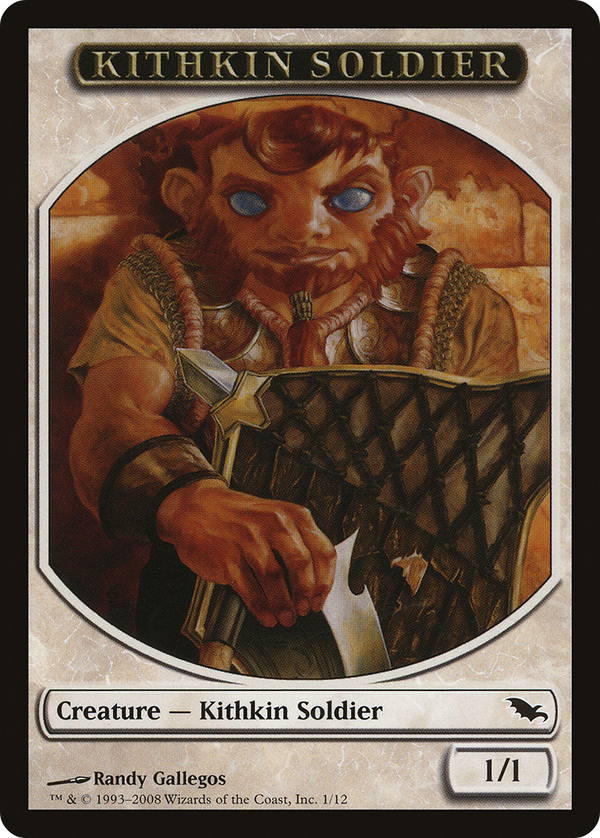 Kithkin Soldier Token [Shadowmoor Tokens]