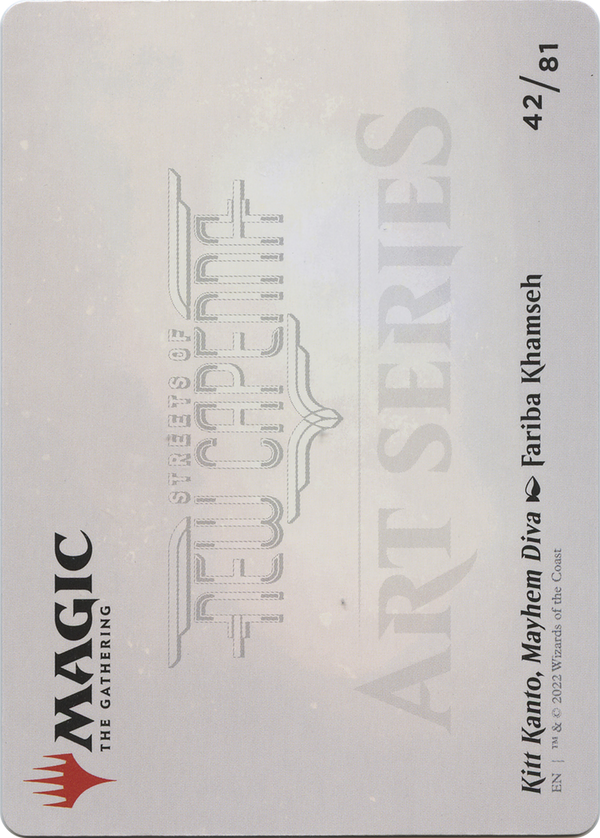 Kitt Kanto, Mayhem Diva // Kitt Kanto, Mayhem Diva (ASNC-042) - New Capenna Art Series (Borderless) Foil