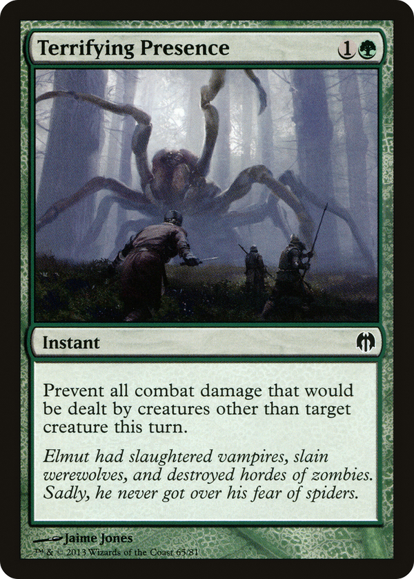 Terrifying Presence [Duel Decks: Heroes vs. Monsters]