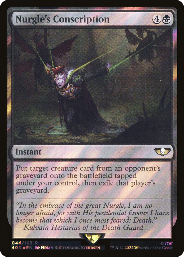 Nurgle's Conscription (Surge Foil) [Warhammer 40,000]