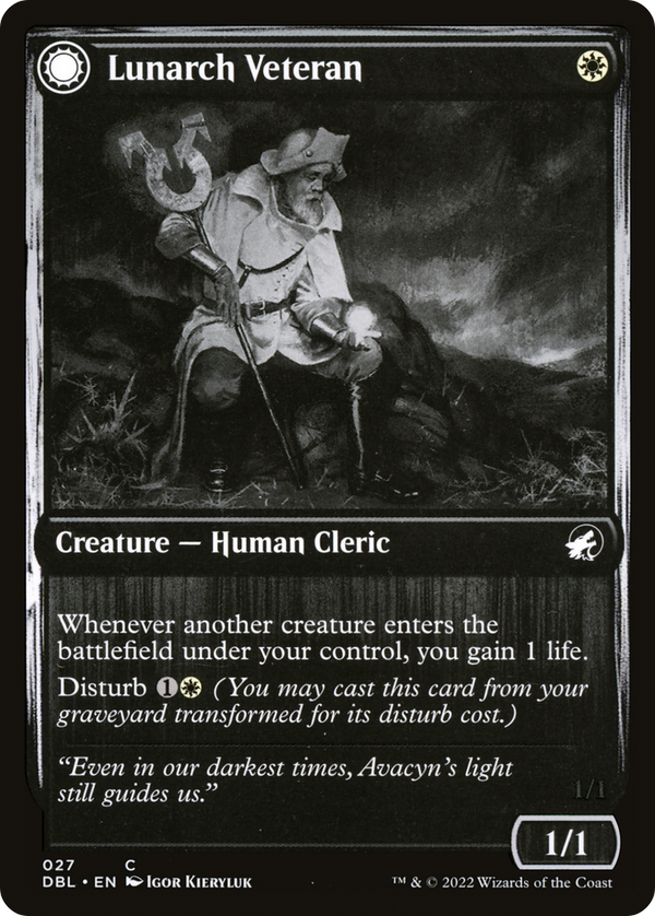 Lunarch Veteran // Luminous Phantom [Innistrad: Double Feature]