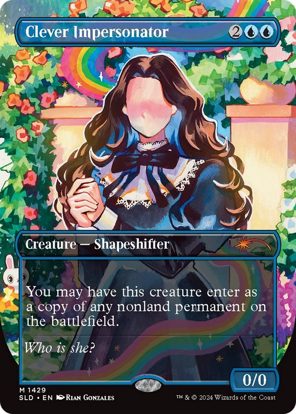Clever Impersonator (SLD-1429) - Secret Lair Drop (Borderless) Foil