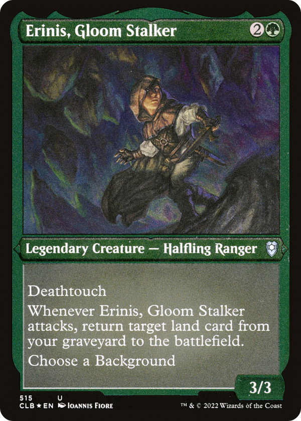 Erinis, Gloom Stalker (Foil Etched) [Commander Legends: Battle for Baldur's Gate]