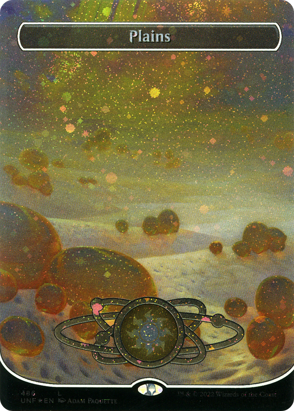 Plains (486) (Planetary Space-ic Land) (Galaxy Foil) [Unfinity]