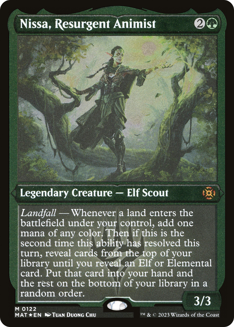Nissa, Resurgent Animist (Foil Etched) [March of the Machine: The Aftermath]