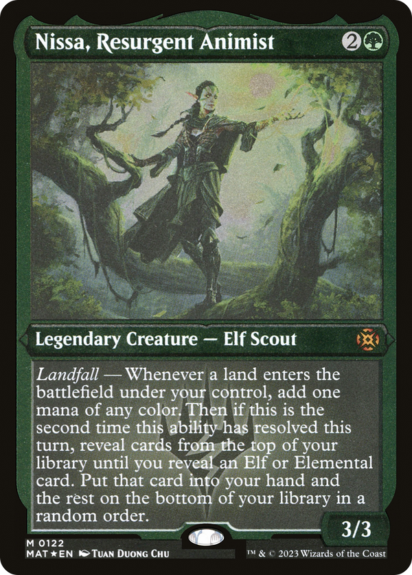 Nissa, Resurgent Animist (Foil Etched) [March of the Machine: The Aftermath]