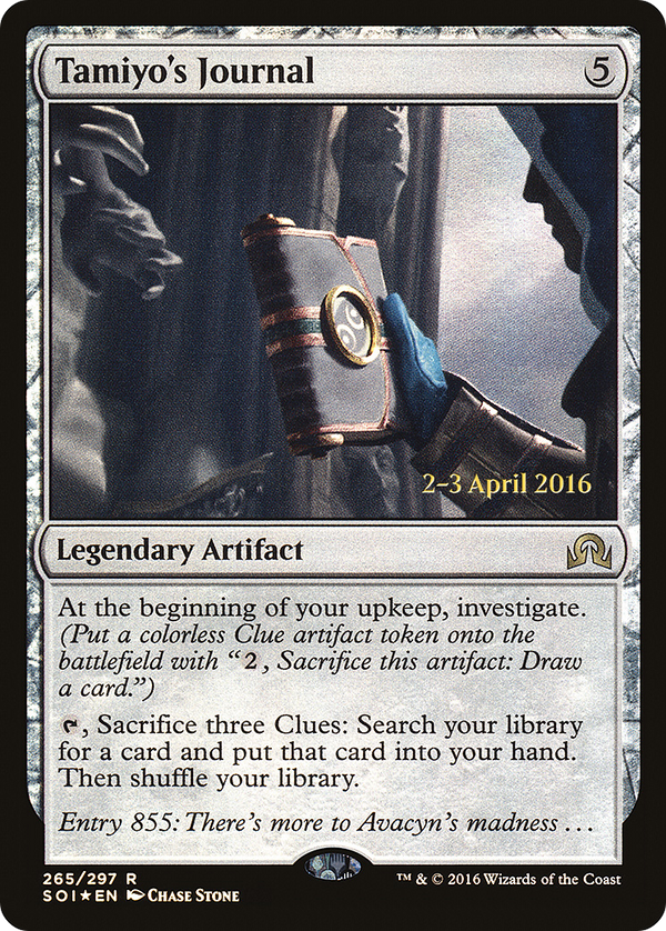Tamiyo's Journal [Shadows over Innistrad Prerelease Promos]