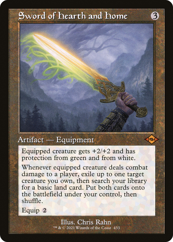 Sword of Hearth and Home (Retro Frame) (MH2-433) - Modern Horizons 2 Etched Foil