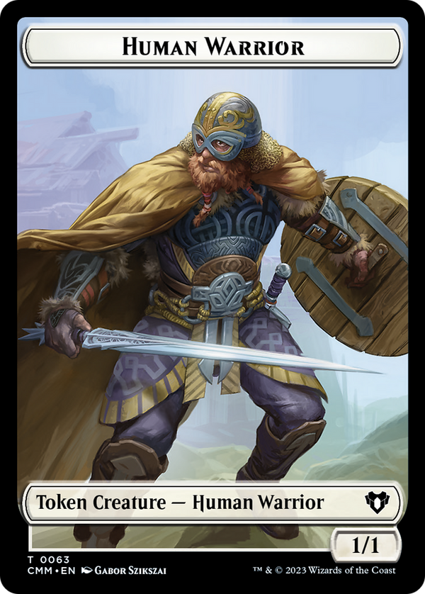 Human Warrior (TCMM-063) - Commander Masters Tokens