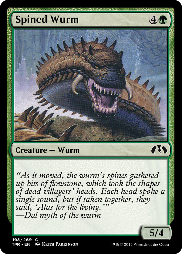 Spined Wurm (TPR-198) - Tempest Remastered Foil