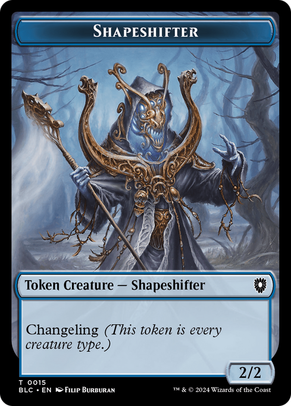 Shapeshifter (TBLC-015) - Bloomburrow Commander Tokens