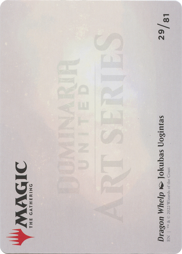 Dragon Whelp // Dragon Whelp (ADMU-029) - Dominaria United Art Series (Borderless) Foil