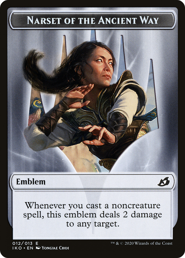 Narset of the Ancient Way Emblem (TIKO-012) - Ikoria: Lair of Behemoths Tokens