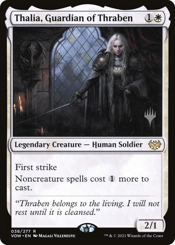Thalia, Guardian of Thraben (Promo Pack) [Innistrad: Crimson Vow Promos]