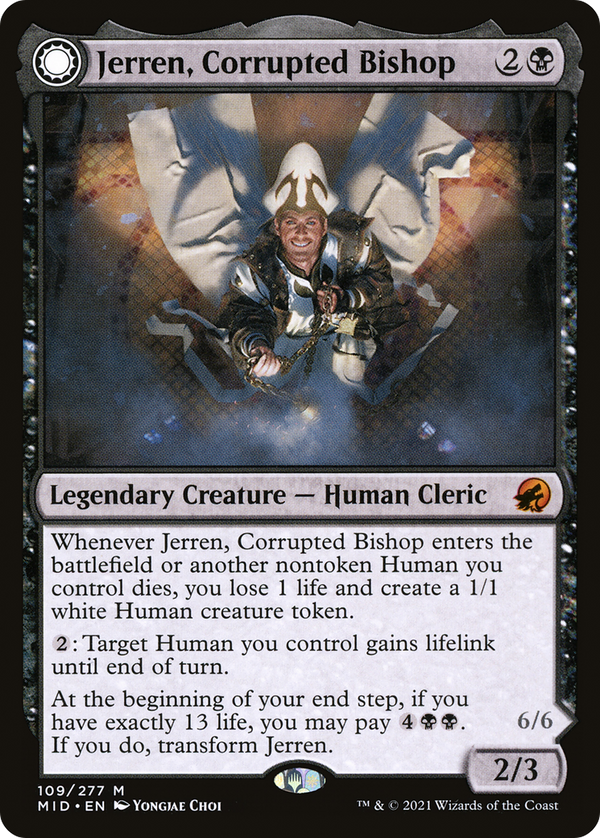 Jerren, Corrupted Bishop // Ormendahl, the Corrupted [Innistrad: Midnight Hunt]