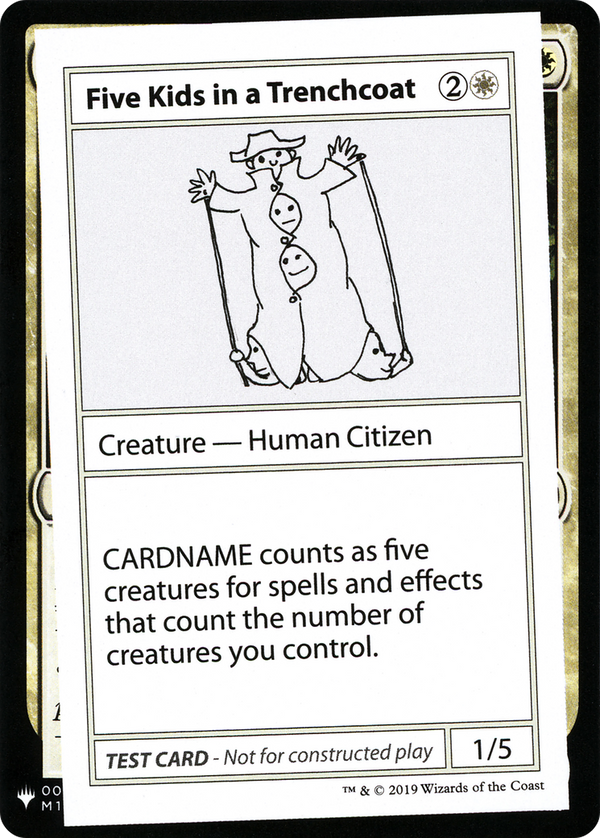 Five Kids in a Trenchcoat [Mystery Booster Playtest Cards]
