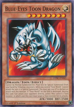 Blue-Eyes Toon Dragon (DPBC-EN043) - Duelist Pack: Battle City 1st Edition