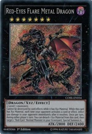 Red-Eyes Flare Metal Dragon (CORE-EN054) - Clash of Rebellions 1st Edition