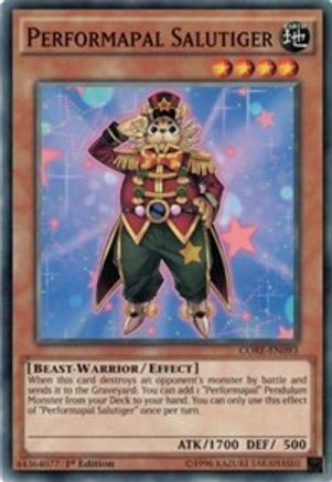 Performapal Salutiger (CORE-EN093) - Clash of Rebellions Unlimited
