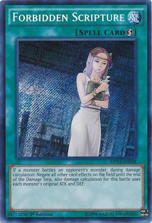 Forbidden Scripture (MP15-EN038) - 2015 Mega-Tins Mega Pack 1st Edition