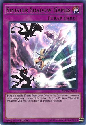 Sinister Shadow Games (MP15-EN114) - 2015 Mega-Tins Mega Pack 1st Edition