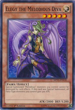 Elegy the Melodious Diva (MP15-EN130) - 2015 Mega-Tins Mega Pack 1st Edition