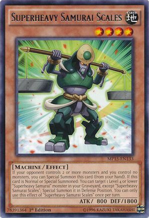 Superheavy Samurai Scales (MP15-EN133) - 2015 Mega-Tins Mega Pack 1st Edition