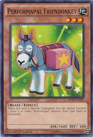 Performapal Friendonkey (MP15-EN193) - 2015 Mega-Tins Mega Pack 1st Edition