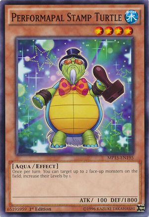 Performapal Stamp Turtle (MP15-EN195) - 2015 Mega-Tins Mega Pack 1st Edition
