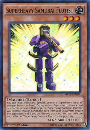 Superheavy Samurai Flutist (MP15-EN197) - 2015 Mega-Tins Mega Pack 1st Edition