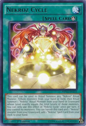Nekroz Cycle (MP15-EN231) - 2015 Mega-Tins Mega Pack 1st Edition