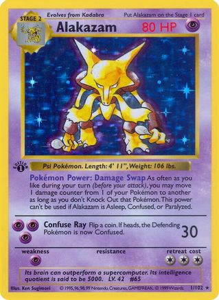 Alakazam (1/102)  [Base Set 1st Edition] Spanish