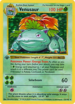 Venusaur (15/102)  [Base Set 1st Edition] Spanish
