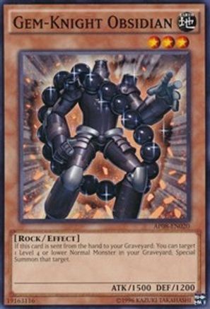 Gem-Knight Obsidian (AP08-EN020) - Astral Pack 8 Unlimited