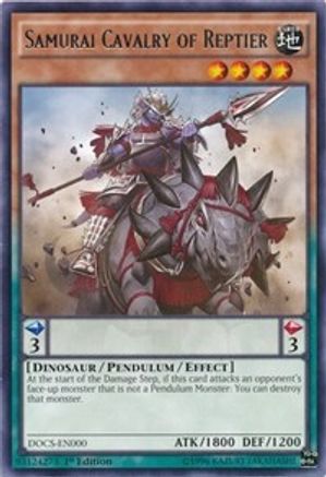 Samurai Cavalry of Reptier (DOCS-EN000) - Dimension of Chaos Unlimited