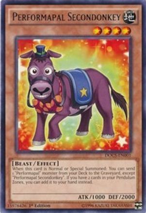 Performapal Secondonkey (DOCS-EN001) - Dimension of Chaos 1st Edition