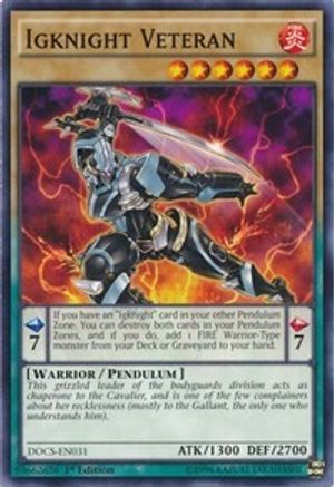 Igknight Veteran (DOCS-EN031) - Dimension of Chaos 1st Edition