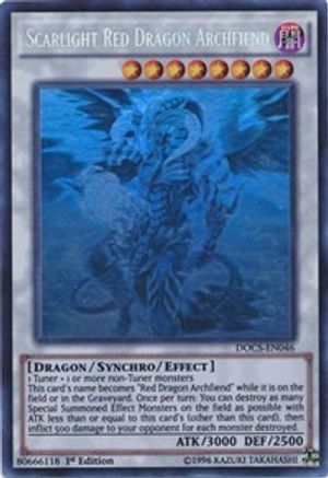 Scarlight Red Dragon Archfiend (Ghost Rare) (DOCS-EN046) - Dimension of Chaos 1st Edition