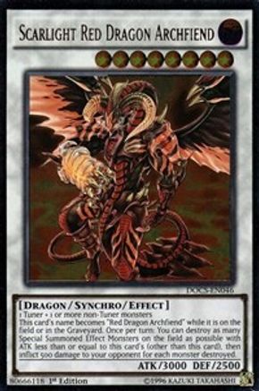 Scarlight Red Dragon Archfiend (UTR) (DOCS-EN046) - Dimension of Chaos 1st Edition