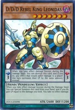 D/D/D Rebel King Leonidas (DOCS-EN098) - Dimension of Chaos 1st Edition