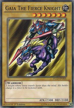 Gaia The Fierce Knight (YGLD-ENA05) - King of Games: Yugi's Legendary Decks 1st Edition