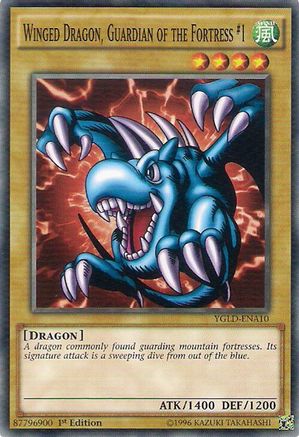 Winged Dragon, Guardian of the Fortress #1 (YGLD-ENA10) - King of Games: Yugi's Legendary Decks 1st Edition