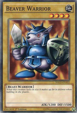 Beaver Warrior (YGLD-ENA12) - King of Games: Yugi's Legendary Decks 1st Edition