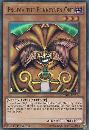 Exodia the Forbidden One (YGLD-ENA17) - King of Games: Yugi's Legendary Decks Unlimited